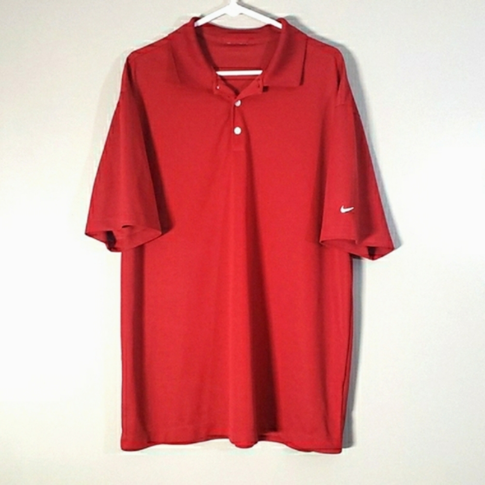 Nike red golf polo, XL